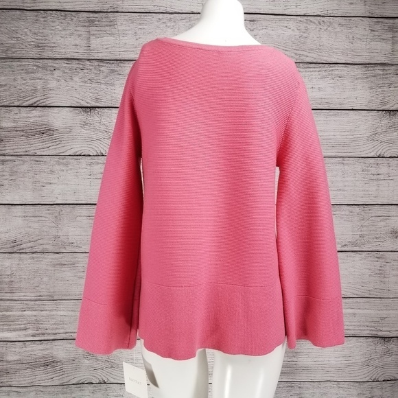 NEW Ellen Tracy S Ribbed Knit Pullover Sweater in Pink - Picture 4 of 8